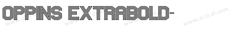 oppins EXTRABOLD字体转换